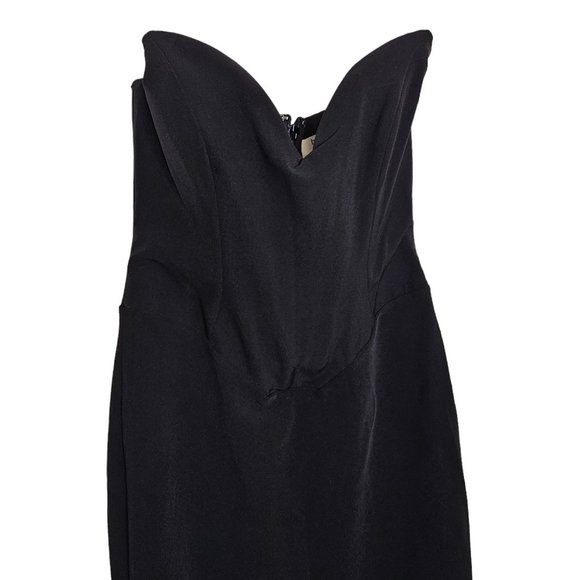 House of CB Sabine Black Strapless Corset Bodycon Maxi Dress - Picture 5 of 11